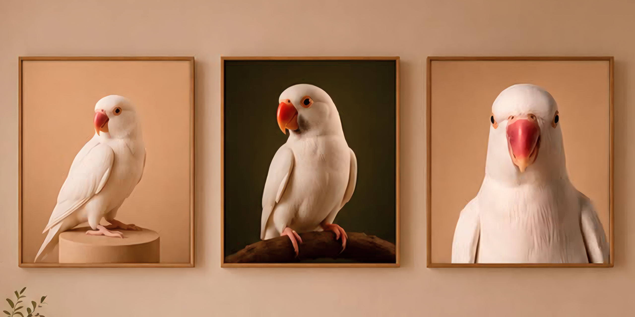 Quadros em ambiente decorado